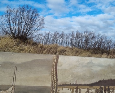 Fragment murału ukazujący codzienne życie kaszubskich rybak&oacute;w &ndash; wspaniała lekcja lokalnej tradycji